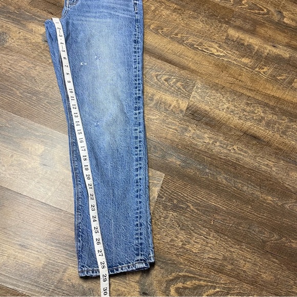American Eagle 90s Slim Boyfriend Jeans Womens 6 LONG Hi Rise Distressed Denim - Picture 6 of 10